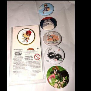 Lot of 6 ANIME Button Pin buttons/pins   My Hero - Kiki ++